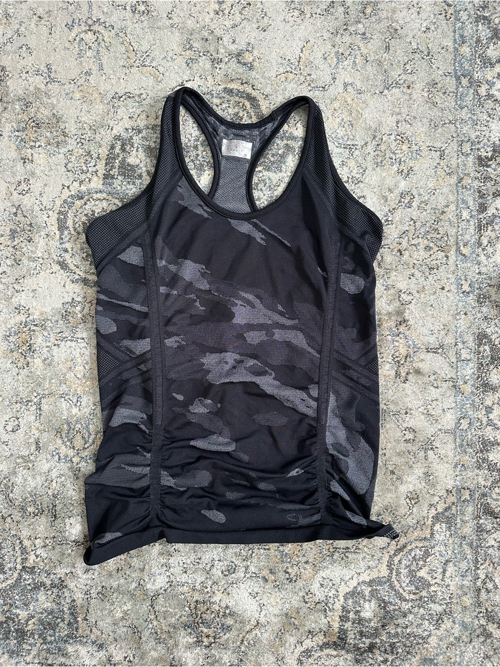 Athleta fastest track tank XL black camo